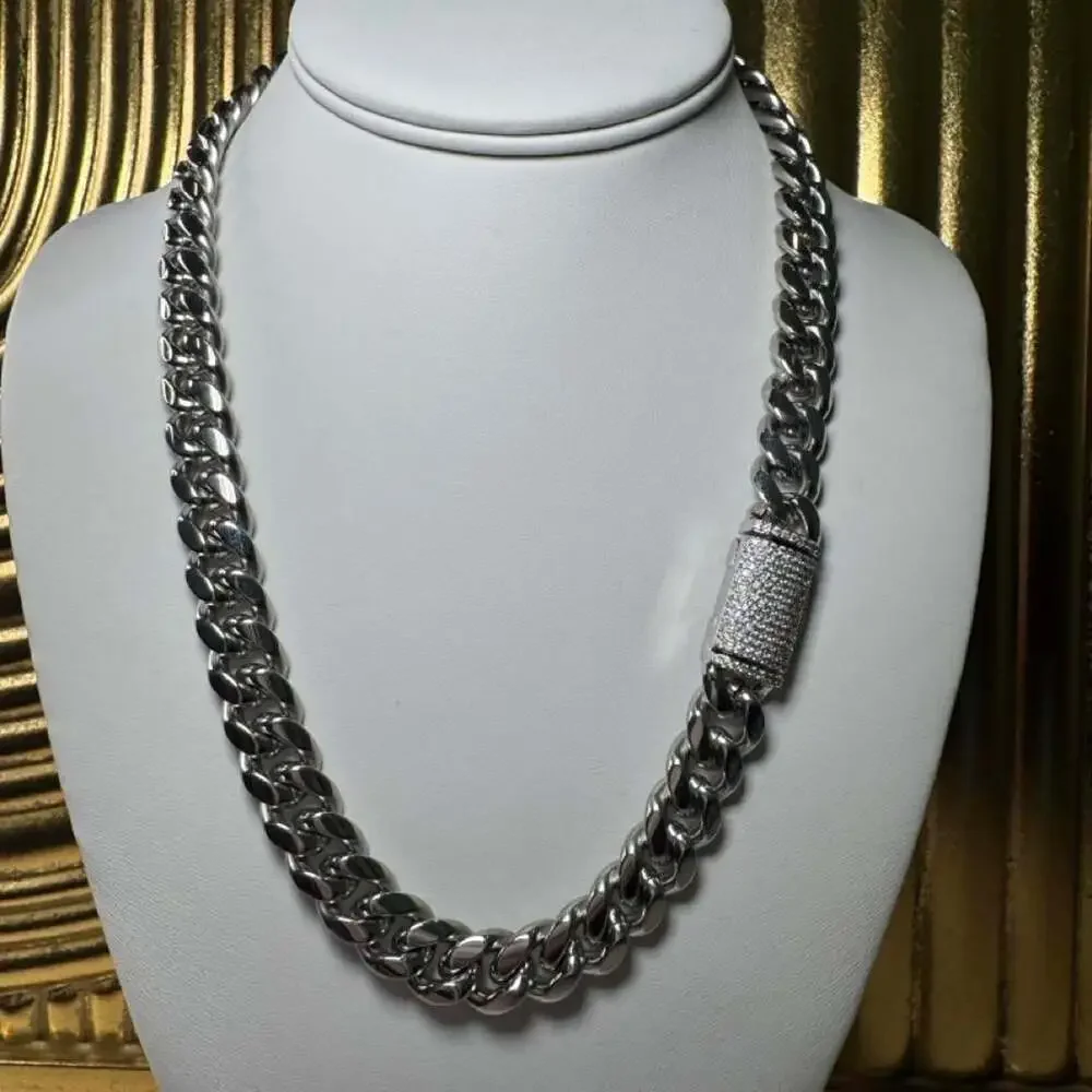 10 Mm Sterling Silver Cuban Link Chain – 20 Inch